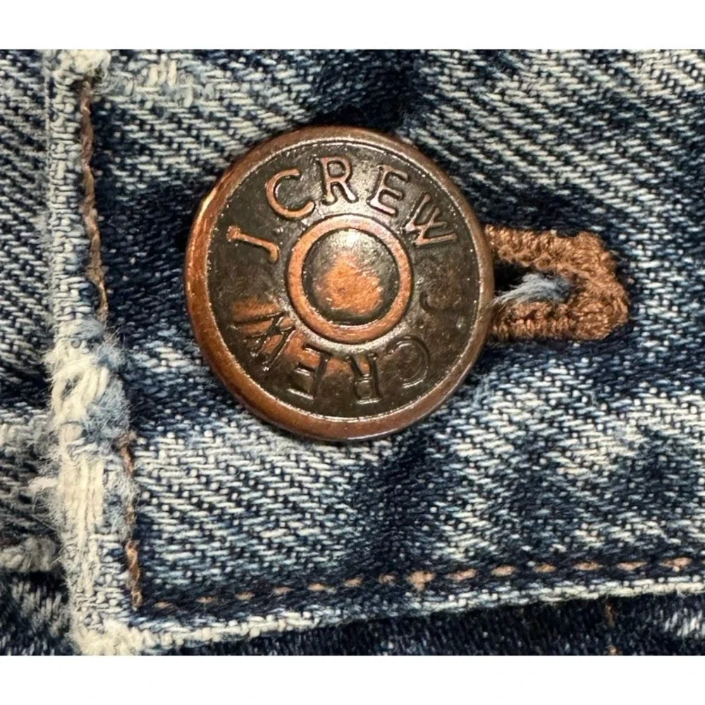 J.Crew Broken In Boyfriend Jeans Womens 28 Distressed Slim Straight Blue B0718